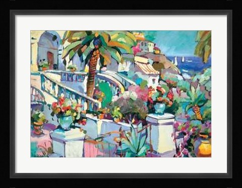 Framed Villa Mediterranea Print