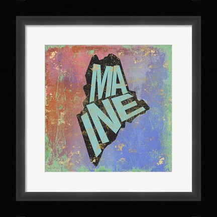 Framed Maine Print