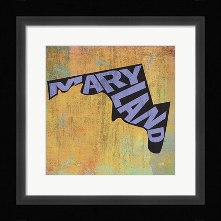 Framed Maryland Print