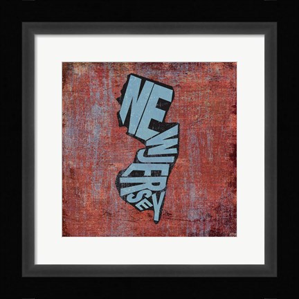 Framed New Jersey Print