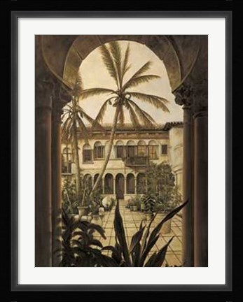 Framed View to the Courtyard Print