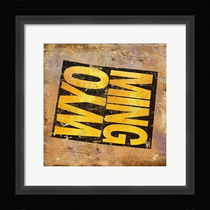 Framed Wyoming Print