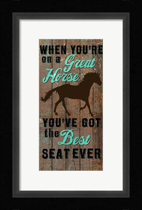 Framed Best Horse Print