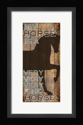 Framed Fine Horse Print