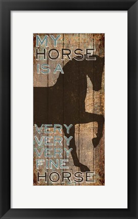 Framed Fine Horse Print