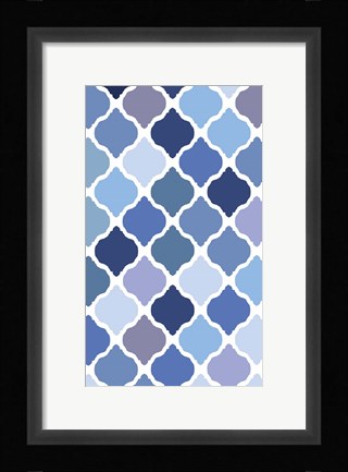 Framed Cool Blue 6 Print