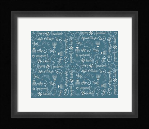 Framed Hanukkah 3 Print