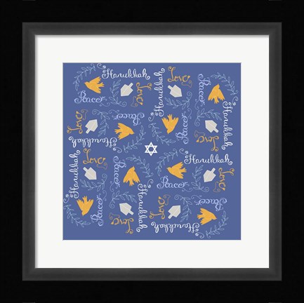 Framed Hanukkah 4 Print
