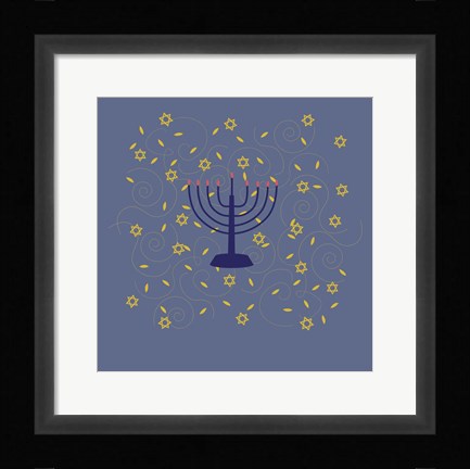 Framed Hanukkah 5 Print