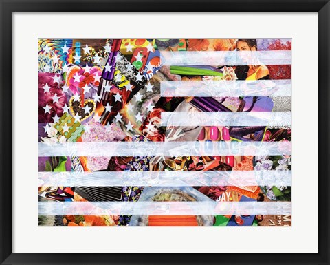 Framed Murican Flag Print