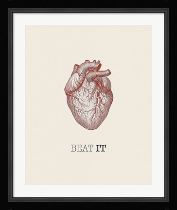 Framed Beat It Print