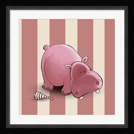 Framed Hippo Print