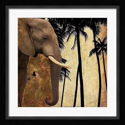 Framed Mighty Elephant 1 Print