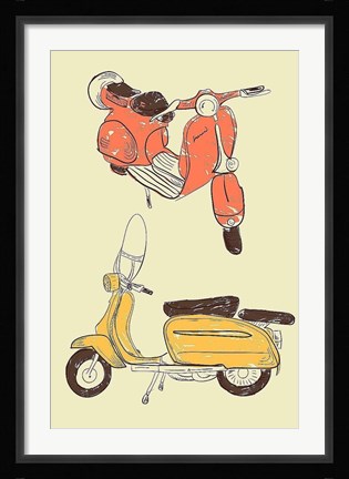 Framed Scooter IV Print