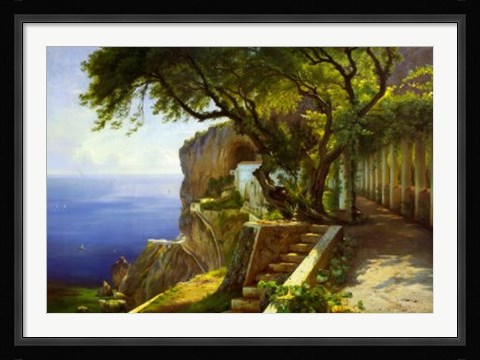 Framed Pergola in Amalfi Print