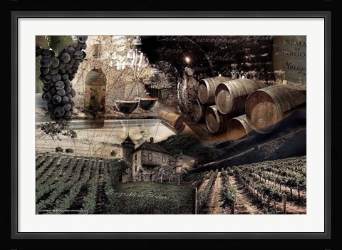 Framed Wine Print