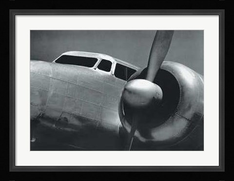 Framed Twin Engine Plane 1942 Print