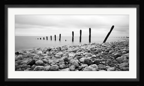 Framed Beach Pebbles Print