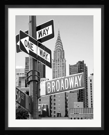 Framed Broadway Print