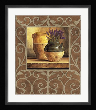 Framed Vases with Lavender Print