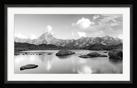 Framed Mountain lake Print