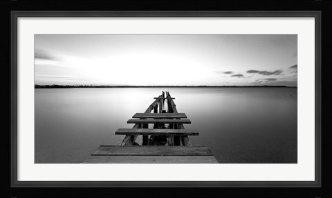 Framed Old pier Print