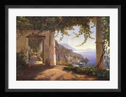 Framed View to the Amalfi Coast Print