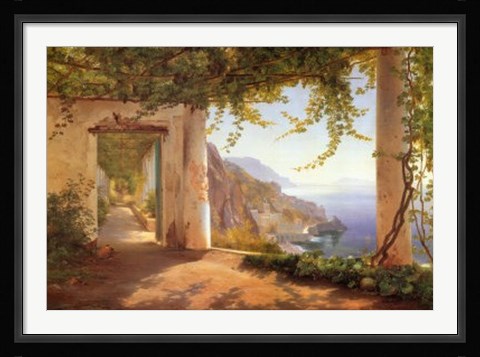Framed View to the Amalfi Coast Print