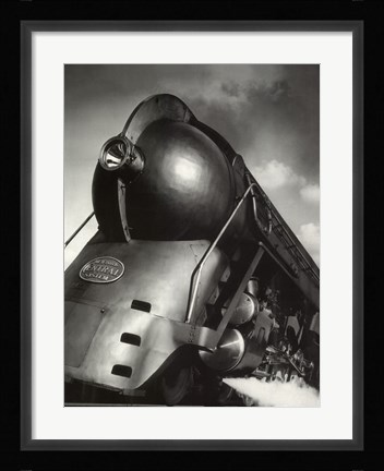 Framed Steam Engine 1940 Print