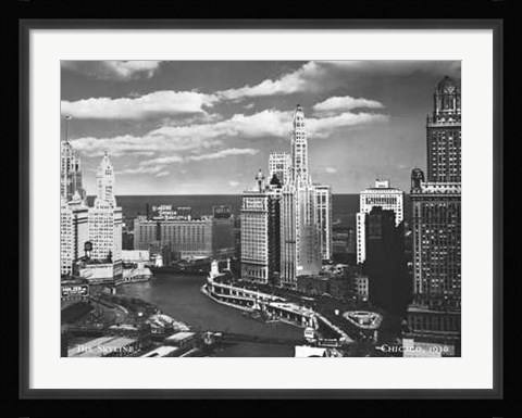 Framed Anonymous - Chicago 1930 Size 31.5x23.75 Print