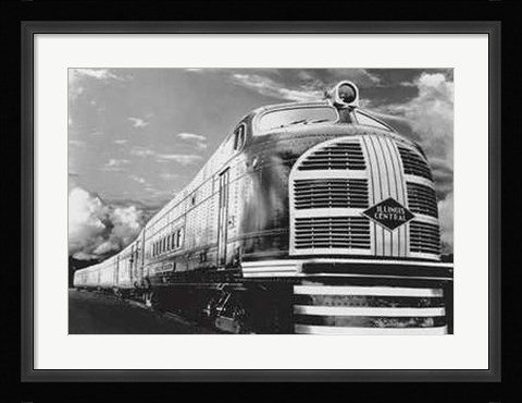 Framed Locomotive 1938 Print