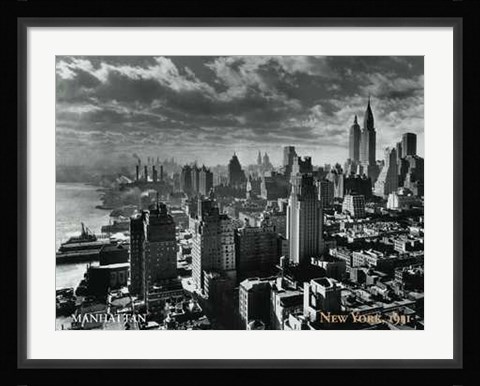 Framed Manhattan, New York, c.1931 Print