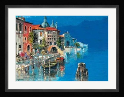 Framed Antonio Di viccaro - Primavera a Venezia Size 31.5x23.75 Print