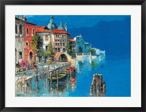Framed Antonio Di viccaro - Primavera a Venezia Size 31.5x23.75 Print