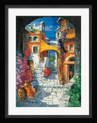 Framed Scorcio Sul Tirreno Print