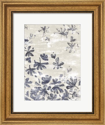 Framed Petal Batik I Print