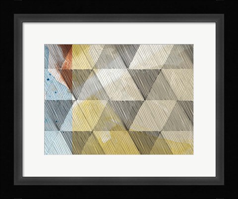 Framed Geo Now Sketch I Print