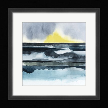 Framed Seaside Mist I Print