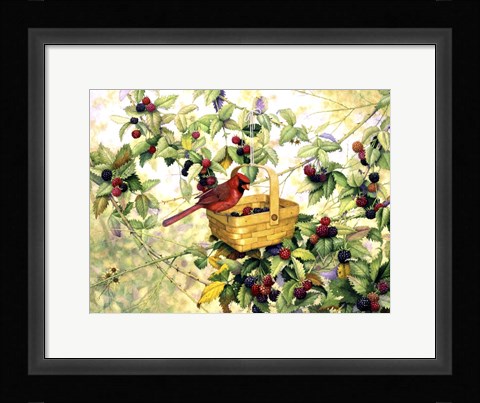 Framed Berry Picker Print