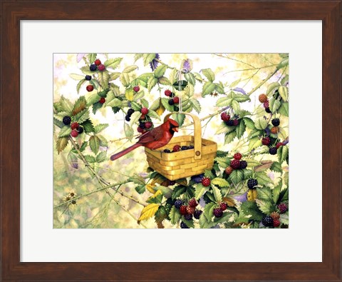 Framed Berry Picker Print