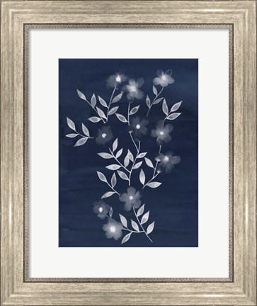 Framed Flower Cyanotype I Print