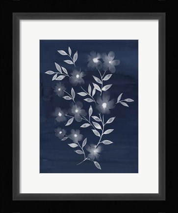 Framed Flower Cyanotype II Print