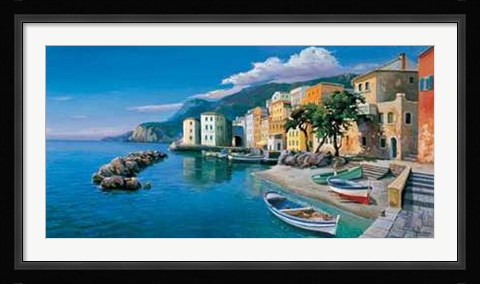 Framed Borgo Ligure Print