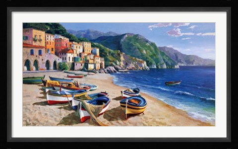 Framed Borgo di Pescatori Print