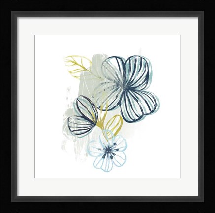 Framed Floral Offset I Print