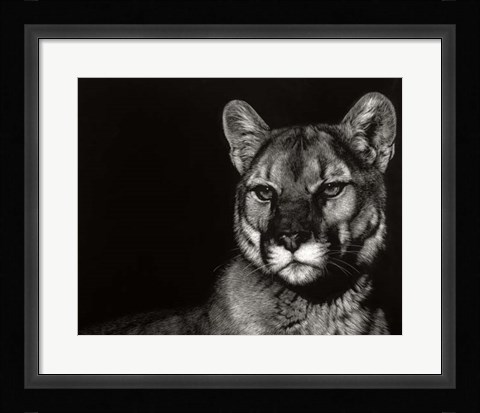 Framed Scratchboard Nightfall Print