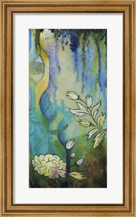 Framed Pond Dripples II Print
