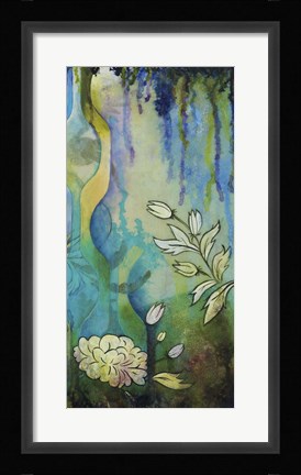 Framed Pond Dripples II Print