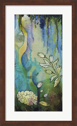 Framed Pond Dripples II Print