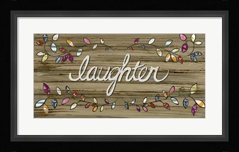 Framed Love &amp; Laughter I Print